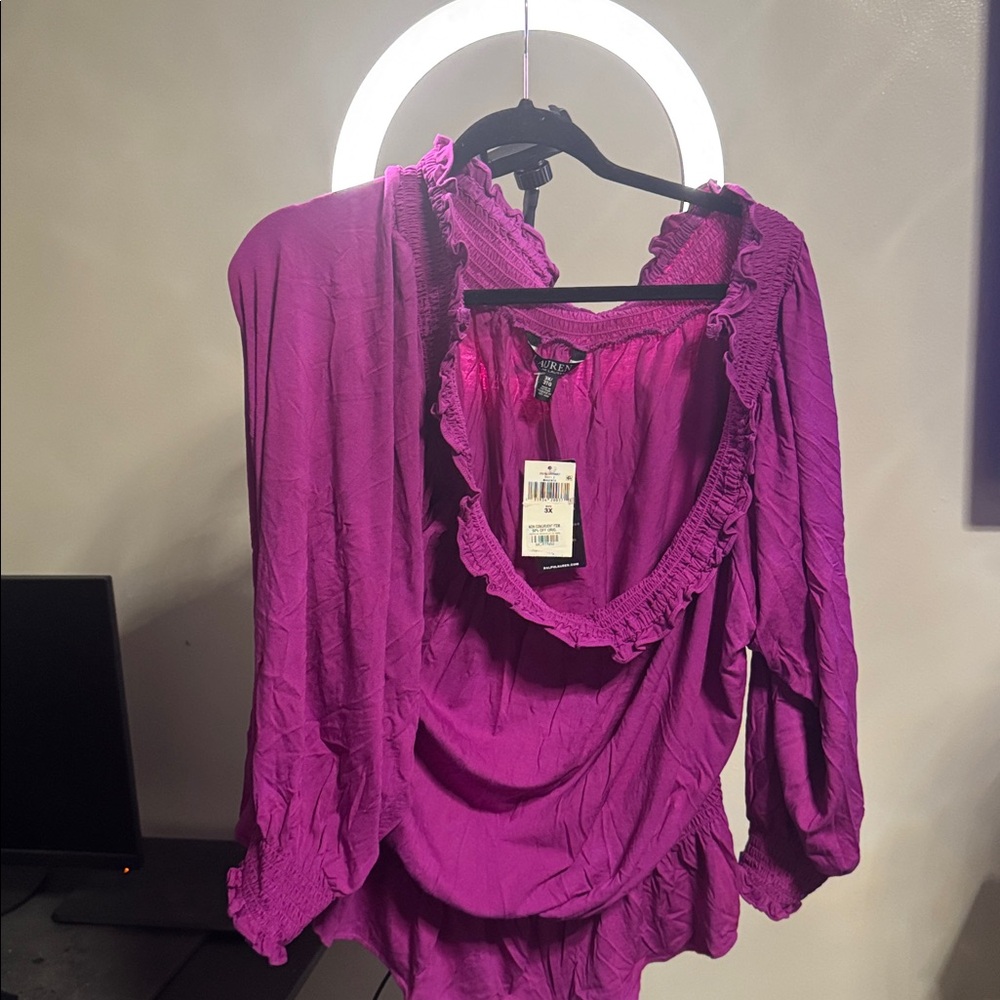 Ralph Lauren Fuchsia Blouse